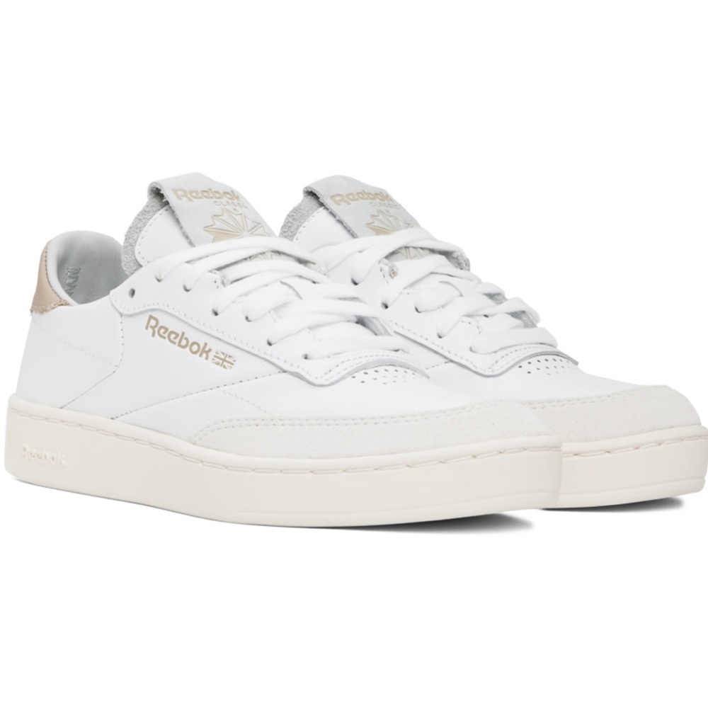 Reebok Club C Clean Sneaker (cloud white/chalk/modern beige)